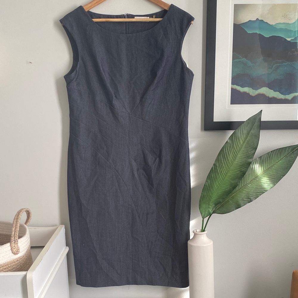 Calvin Klein Dark Chambray Midi Dress